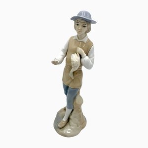 Figurine de Jeune Berger en Porcelaine de Miquel Requena, Espagne, 1960s