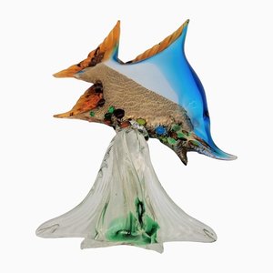 Base a forma di pesce in vetro di Murano, Italia, anni '60