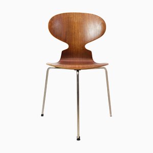 Modell 3100 Stuhl aus Teak von Arne Jacobsen für Fritz Hansen, 1950