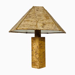 German Cork Table Lamp in the style of Ingo Maurer, Germany, 1960s