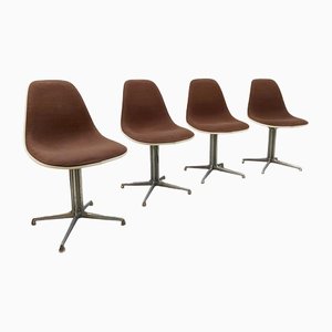 Mid-Century La Fonda Chairs in Fiberglass by Charles & Ray Eames for Herman Miller, 1960s, Set of 4