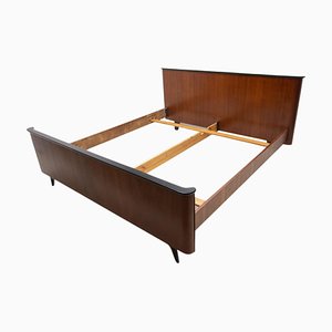 Functionalist Double Bed attributed to Jindřich Halabala for Up Races, 1950s