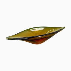 Glass Bowl Shell Centerpiece by Flavio Poli Attrib, Murano, Italy, 1970s