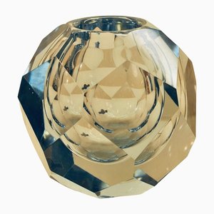 Jarrón en forma de diamante de Asta Strömberg para Strömbergshyttan, años 60
