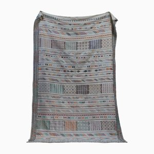 Moroccan Kilim Rug in Sabra Cactus Silk