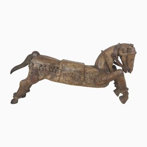 Sapparam Horse in Carved Wood