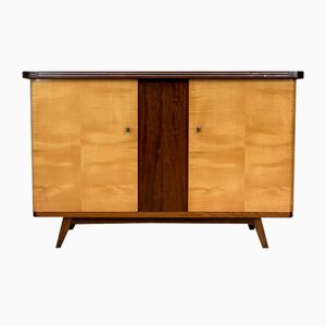Mid-Century Brown and Wheat Cabinet