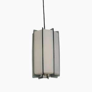 Acrylic Glass Suspension Lamp, Italy, 1970s