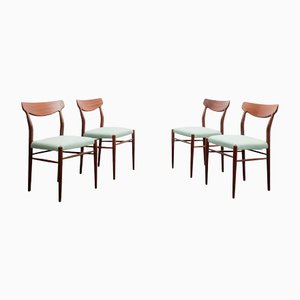 Teak Dining Room Chairs, 1960s, Set of 4