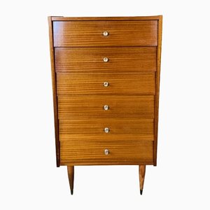 Tall Mid-Century Scandinavian Style 6-Drawer Dresser, 1960s
