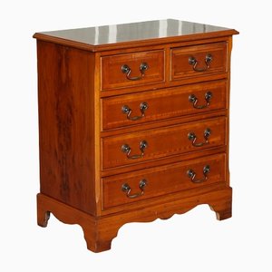 Georgian Yew Wood Chest of Drawers