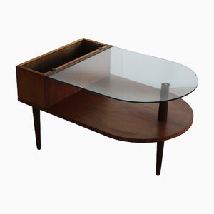 Vintage Coffee Table with Planter by Johannes Andersen for CFC Silkeborg, 1960s