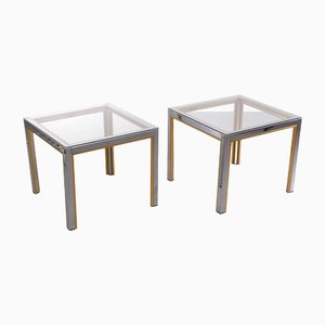Hollywood Regency Side Tables by Renato Zevi, Italy, 1970s, Set of 2