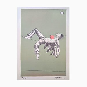 Jacques Bosser, The Heart Dancer 1 (Funambule), Original Lithograph, 1970s