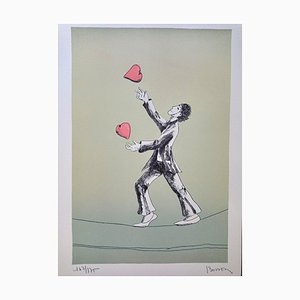 Lithographie Originale Jacques Bosser, The Heart Dancer 2, 1970s