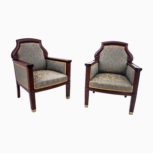 Empire Armchairs, Northern Europe, 1870s, Set of 2