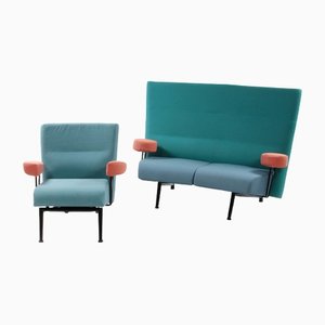 Set of Vintage Sofa and Armchair by Johannes Foersom & Peter Hiort Lorenzen, Denmark., 1980s