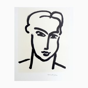 Henri Matisse, Large Head of Katia, Lithograph on Thick Paper, 1920s