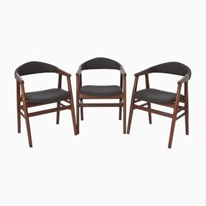 Fauteuils, Danemark, 1970s, Set de 3