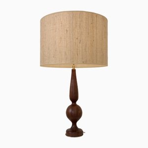 Lámpara de mesa Mid-Century de madera, años 70