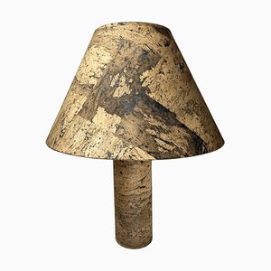 Mid-Century Cork Table Lamp by Ingo Maurer, Germany, 1960s