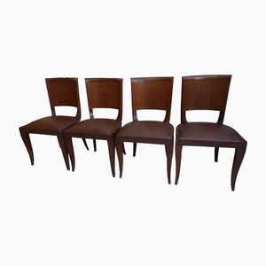 Art Deco Chairs, 1940, Set of 4