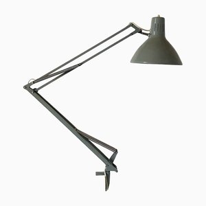 Lámpara de mesa gris de Luxo, años 60