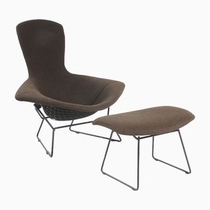 Bird Chair & Ottoman from Harry Bertoia for Knoll International, Set of 2