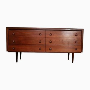 Vintage Teak Chest of Drawers or Commode, 1960s