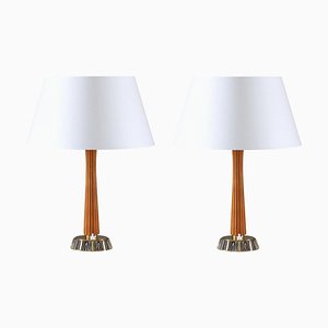 Mid-Century Scandinavian Table Lamps attributed to Asea, 1940s, Set of 2