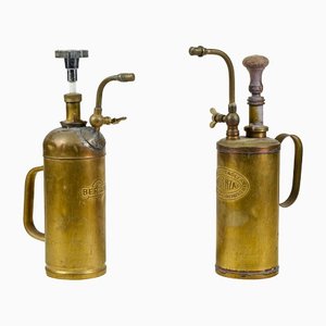 Vintage Kolbenöler aus Messing & Metall von Bertani Ala Del Taglia Signa, Frühes 20. Jh., 2er Set