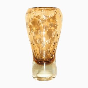 Decorative Glass Vase with Air Bubble Design