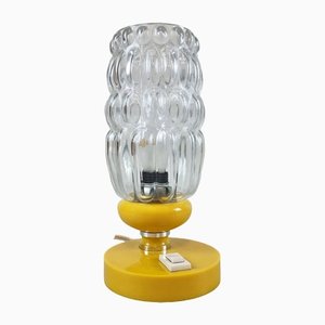 Space Age Table Lamp with Yellow Plastic Base, West Germany, 1970s