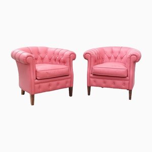 Set of Pink Chester Armchairs, 2000
