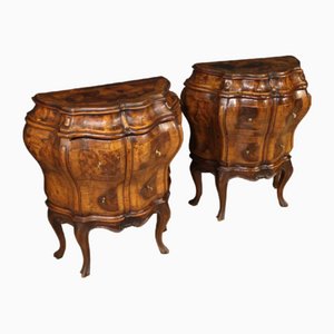 20th Century Venetian Bedside Tables, 1940s, Set of 2