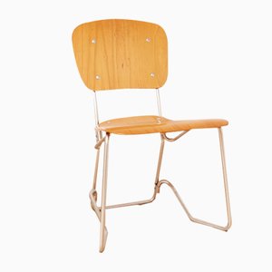 Aluflex Stacking Chair by Armin Wirth for PH. Zieringer Ag, 1960s