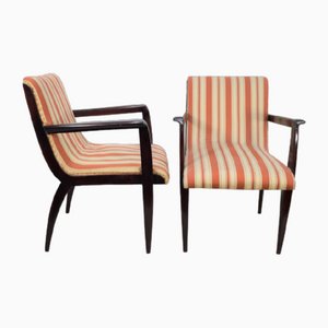 Set of Dining Chairs attributed to Guglielmo Ulrich, Italy, 1950s