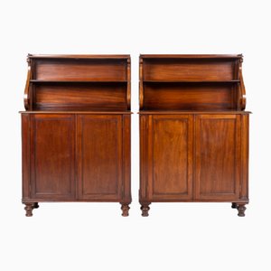 Regency Chiffoniers aus Mahagoni, 19. Jh., 2er Set