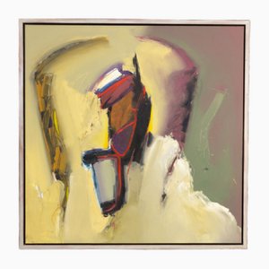 Ton van Kesteren, Abstraktes Gemälde, 2000er, Öl auf Leinwand, Gerahmt