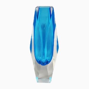 Vaso blu di Flavio Poli per Seguso, Italia, anni '60