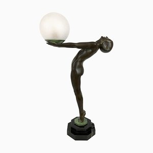 Französische Art Deco Clarté Tischlampe von Max Le Verrier, 2022