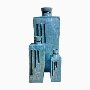Vases Mid-Century en Céramique, 1960s, Set de 3