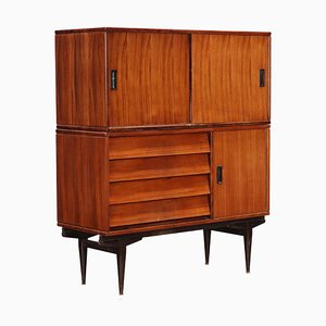 Wooden Highboard, Italy, 1960s