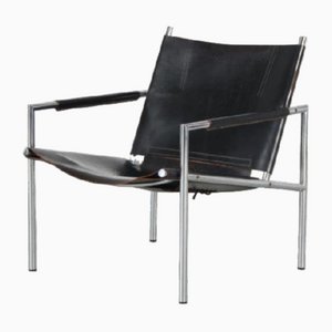 Modern Lounge Chair with Neck Leather, Germany, 1960s