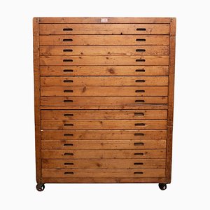 20th Century Wooden Bakery Cabinet with Drawers