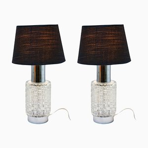 Mid-Century Bubble Table Lamps in Chrome, 1962, Set of 2