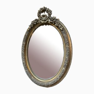 Ovaler Vintage Französischer Vintage Spiegel