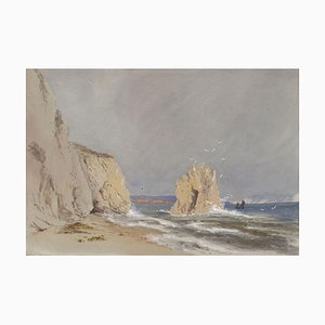 Alexander Monro, Freshwater Gate, Isola di Wight, 1839, acquerello
