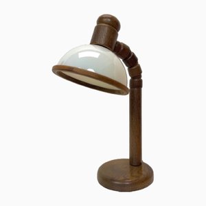 Mid-Century Flexible Head Wooden Table Lamp from Steinhauer, 1970s