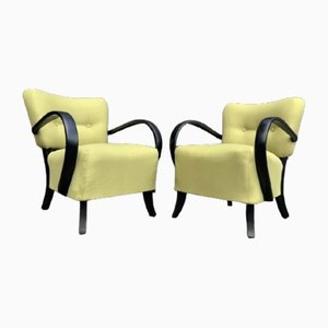 H237 Armchairs by Jindrich Halabala for Up Závody, 1930s, Set of 2